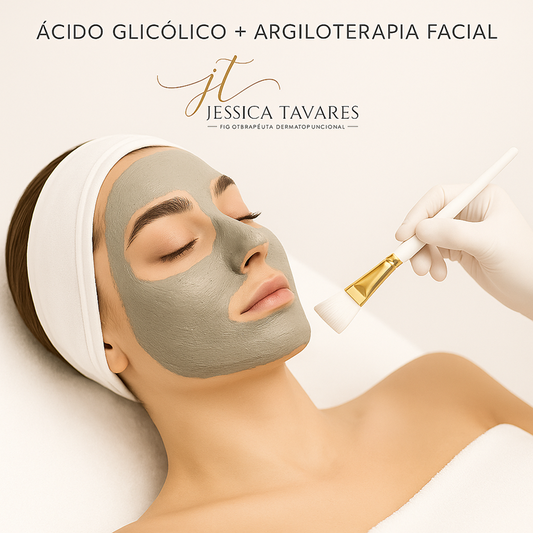 ÁCIDO GLICÓLICO + ARGILOTERAPIA FACIAL