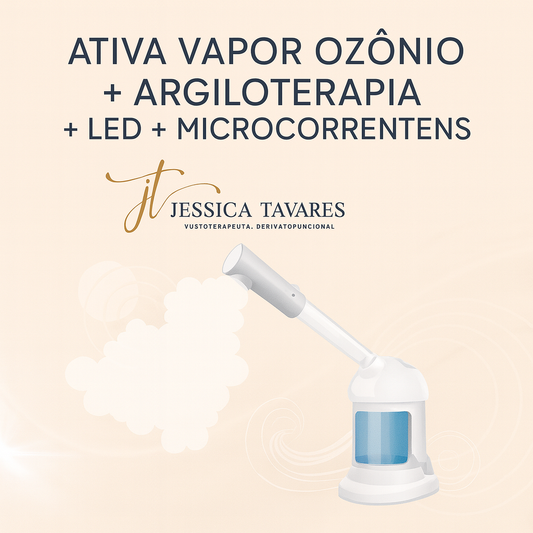 ATIVA VAPOR OZONIO + ARGILOTERAPIA + LED + MICROCORRENTES